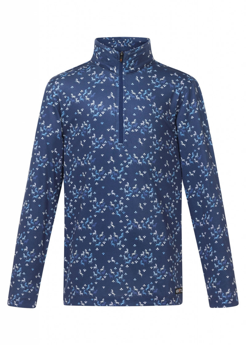 Kerrits Kids In The Zone Coolcore Long Sleeve Shirt - Print