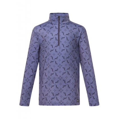 Kerrits Kids First Level Quarter Zip Fleece Tech Top - Print