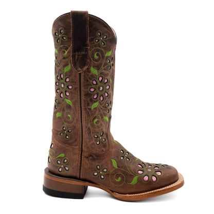 Ferrini Ladies Blossom Square Toe Boots