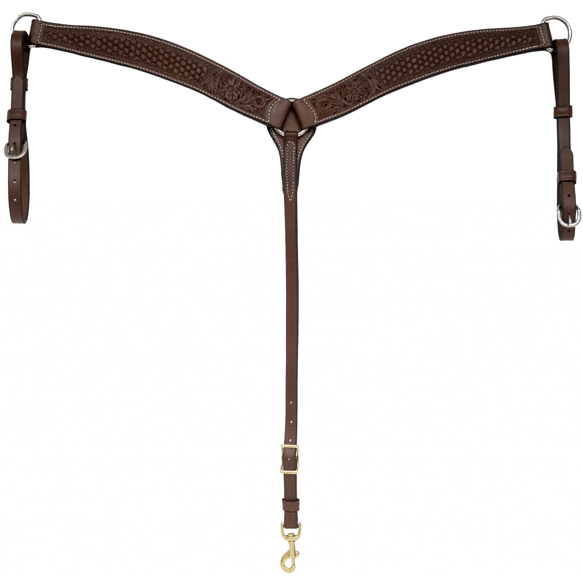Mustang Combo Leather Breast Collar