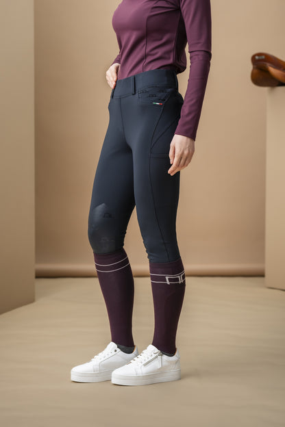 Alessandro Albanese Ladies Fina Knee Grip Brushed Hybrid Breeches