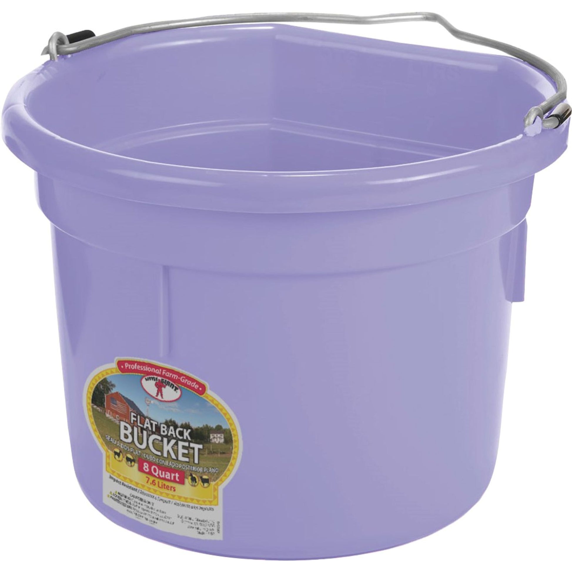 Little Giant Flat Back Plastic Bucket