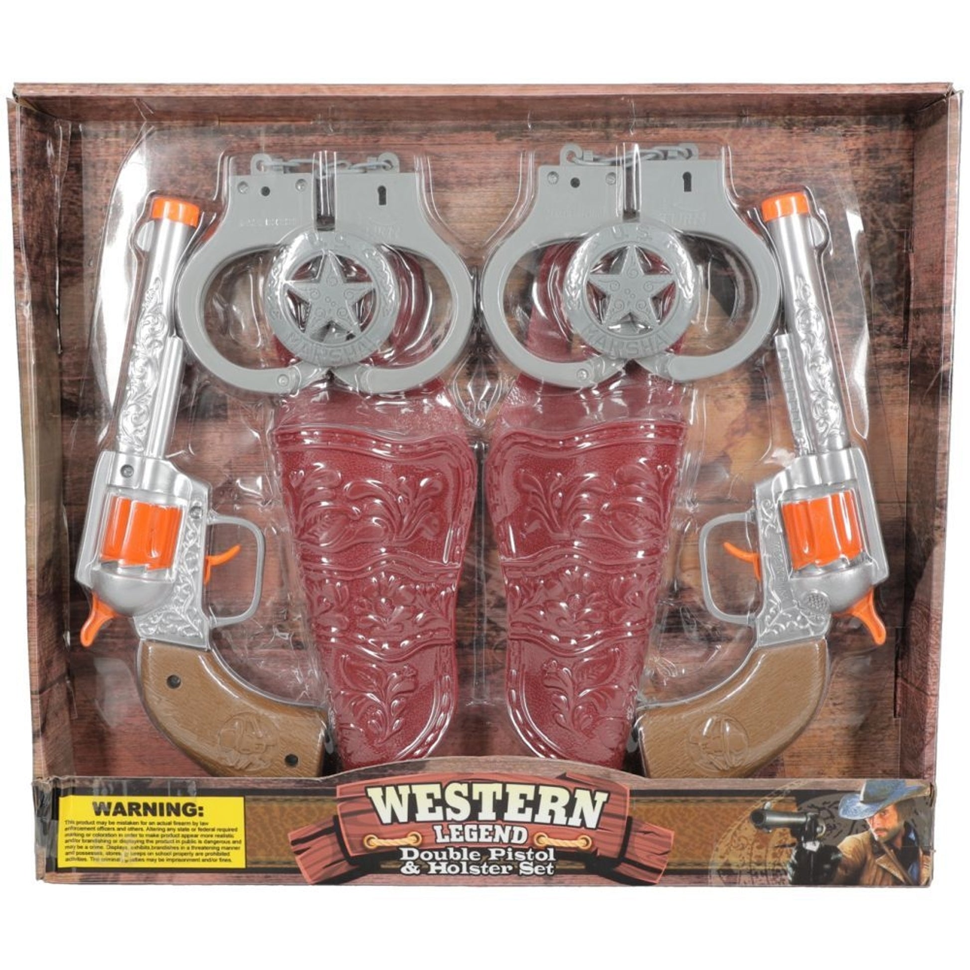Tough1 Western Legend Double Pistol & Holster Toy Gun Set