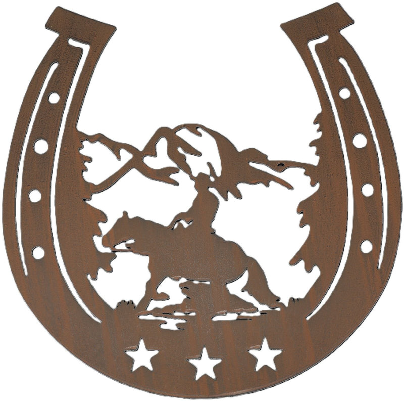 Tough1 Horseshoe/Cowboy Wall Decor