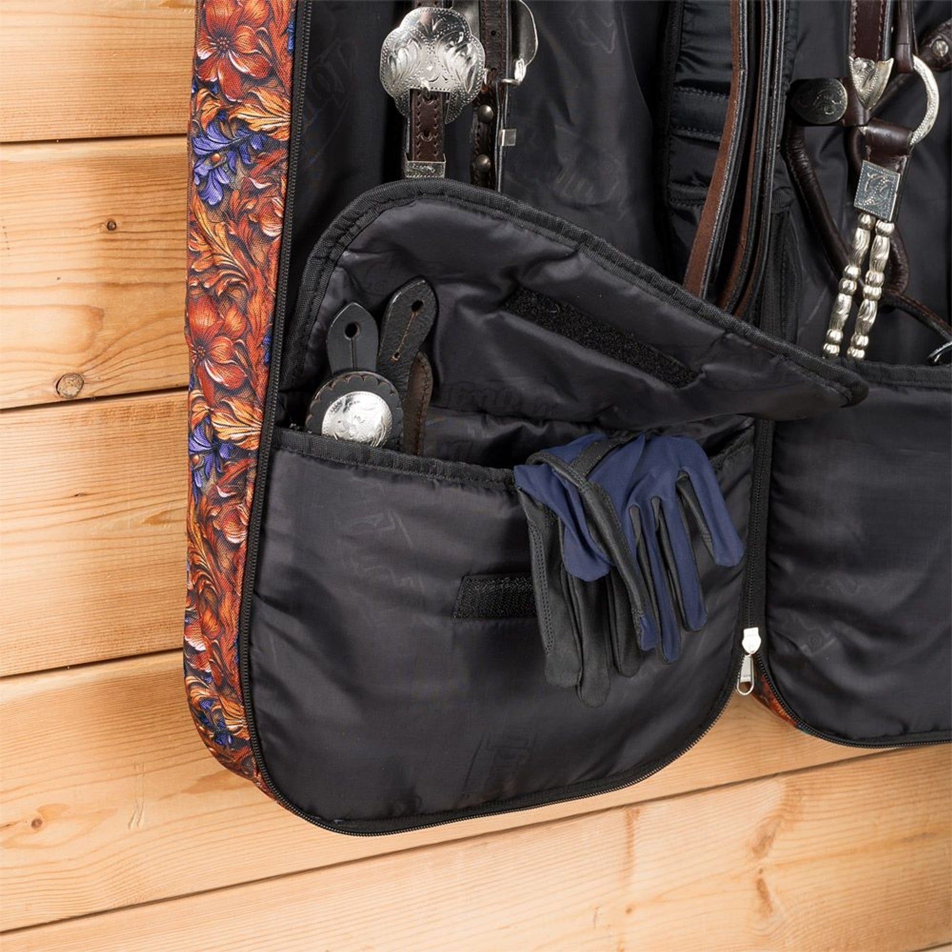 Tough1 Hand Carved Double-Sided Halter/Bridle Bag