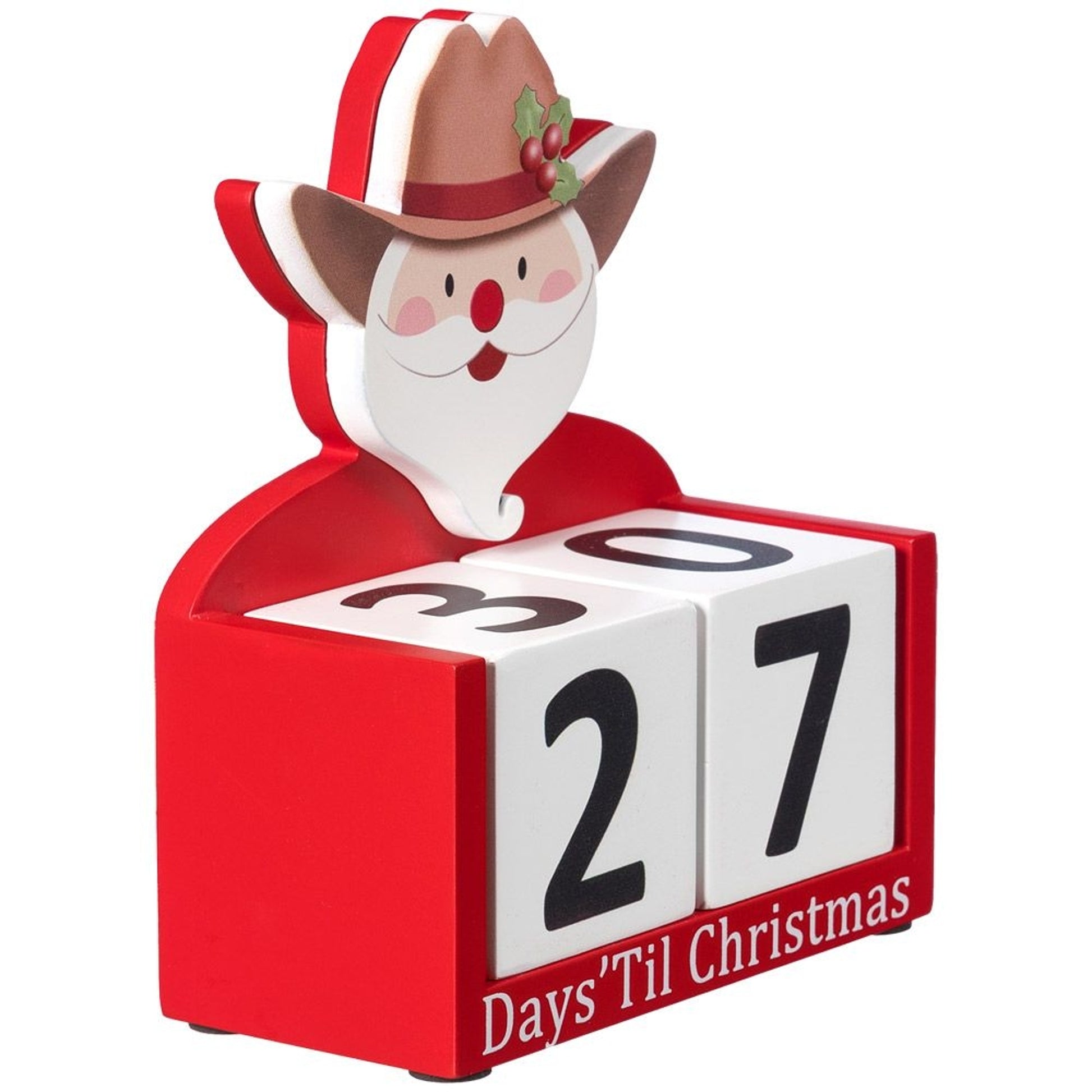 Gift Corral Cowboy Santa Christmas Countdown