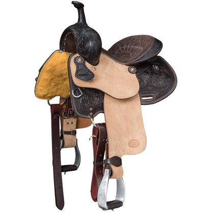 Silver Royal Youth Austin Barrel Saddle
