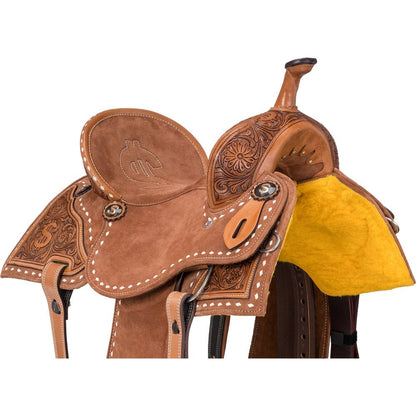 Silver Royal Ca$h Barrel Saddle