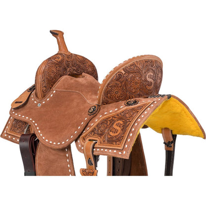 Silver Royal Ca$h Barrel Saddle