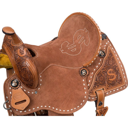Silver Royal Ca$h Barrel Saddle