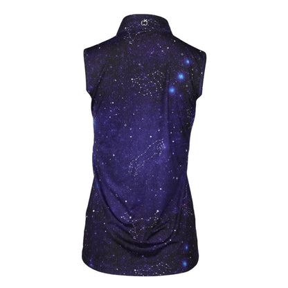 Dapplebay Ladies Constellation 1/4 Zip Sleeveless Light Riding Top