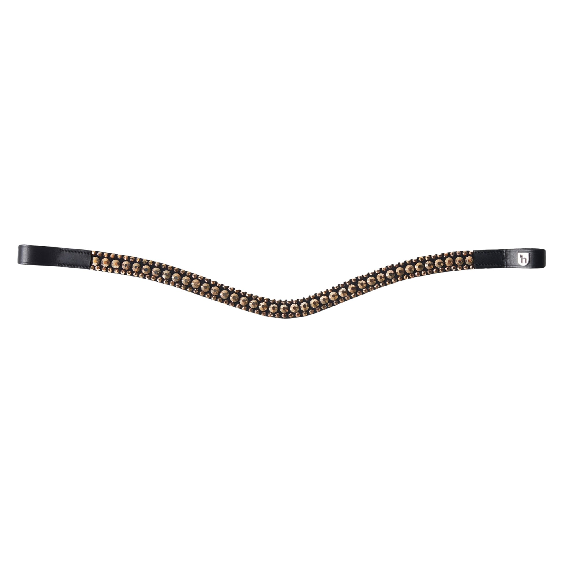Horze St. Moritz Curved Crystal Browband