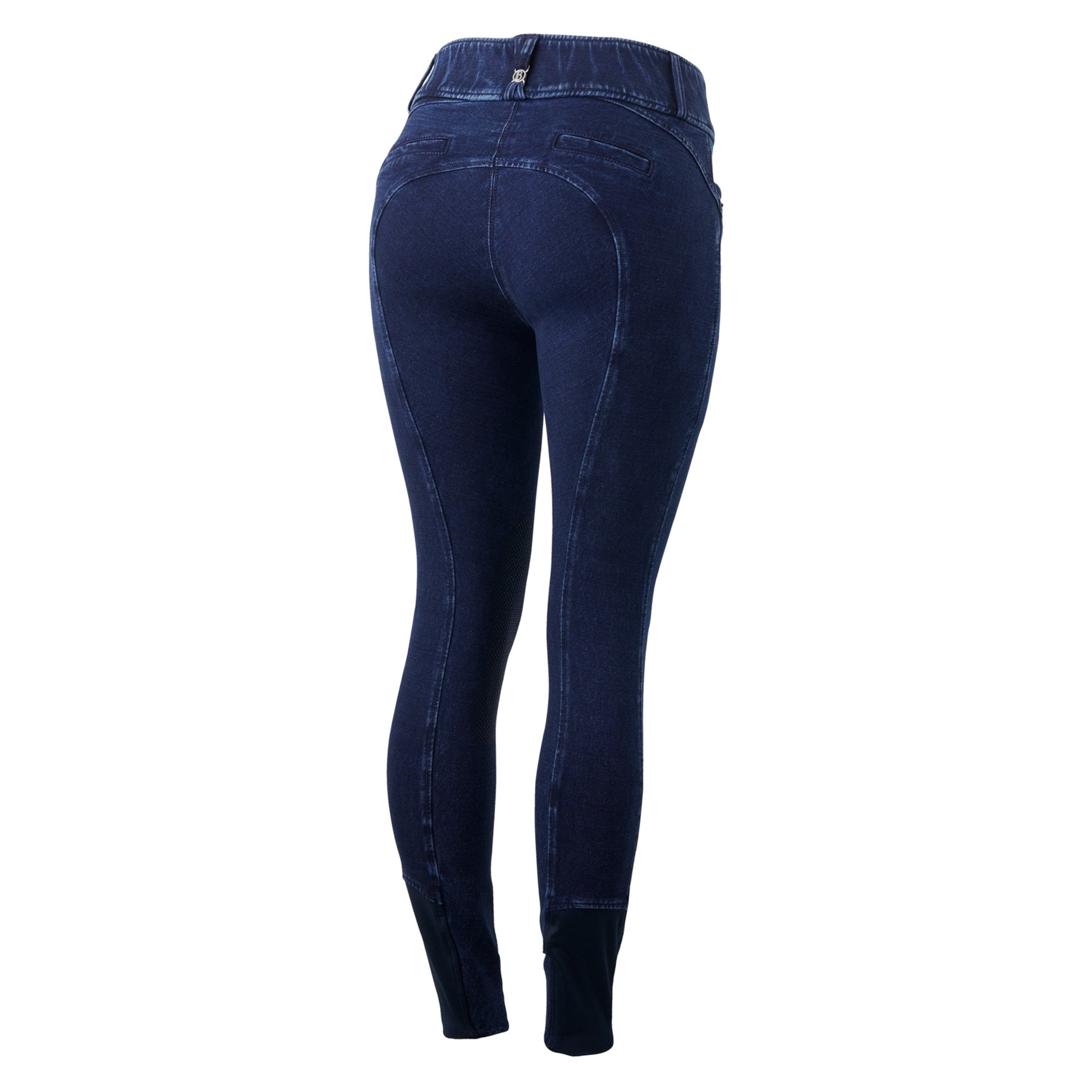 B Vertigo Morgana Ladies Denim Knee Patch Breeches