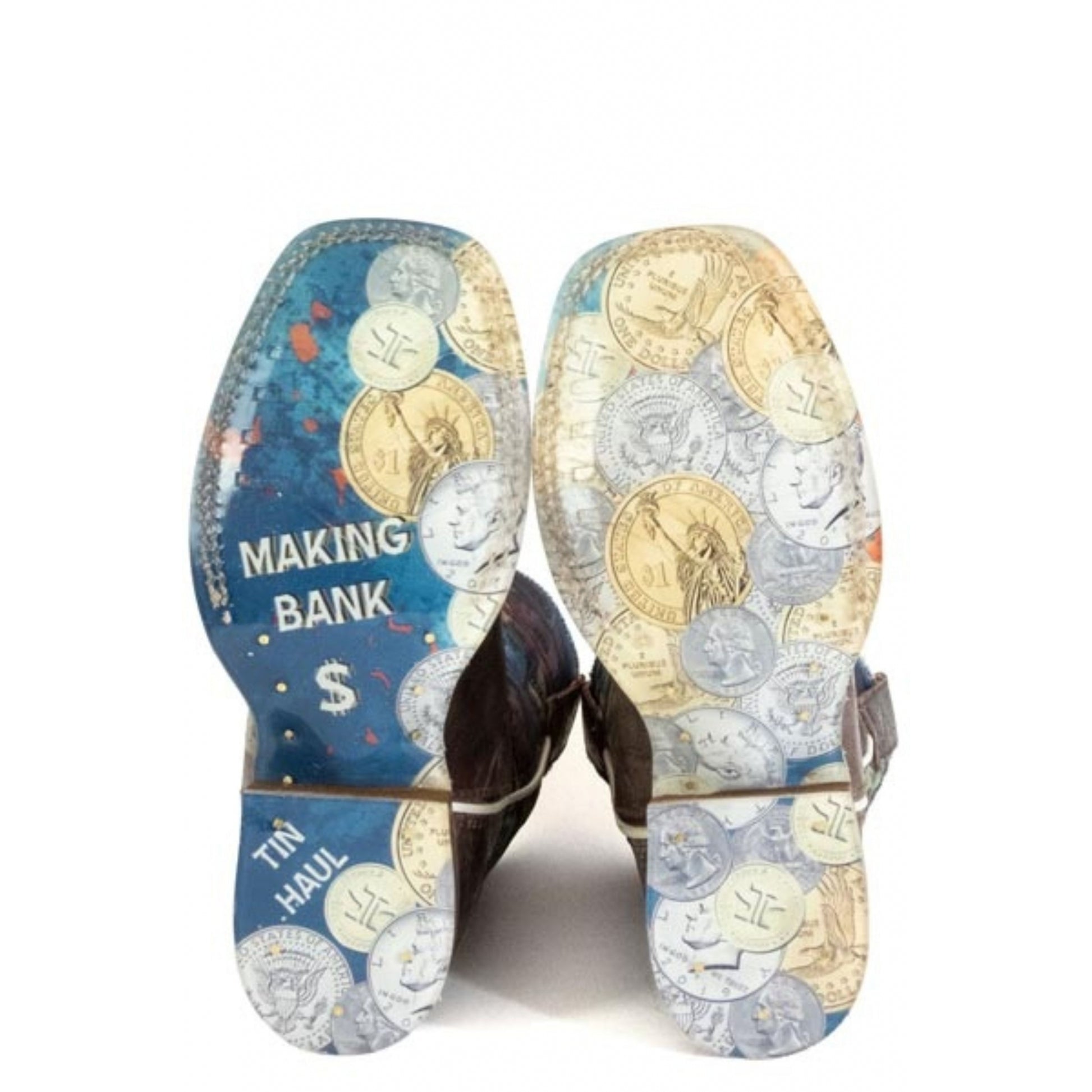 Tin Haul Little Kids Make It Rain Square Toe Boots