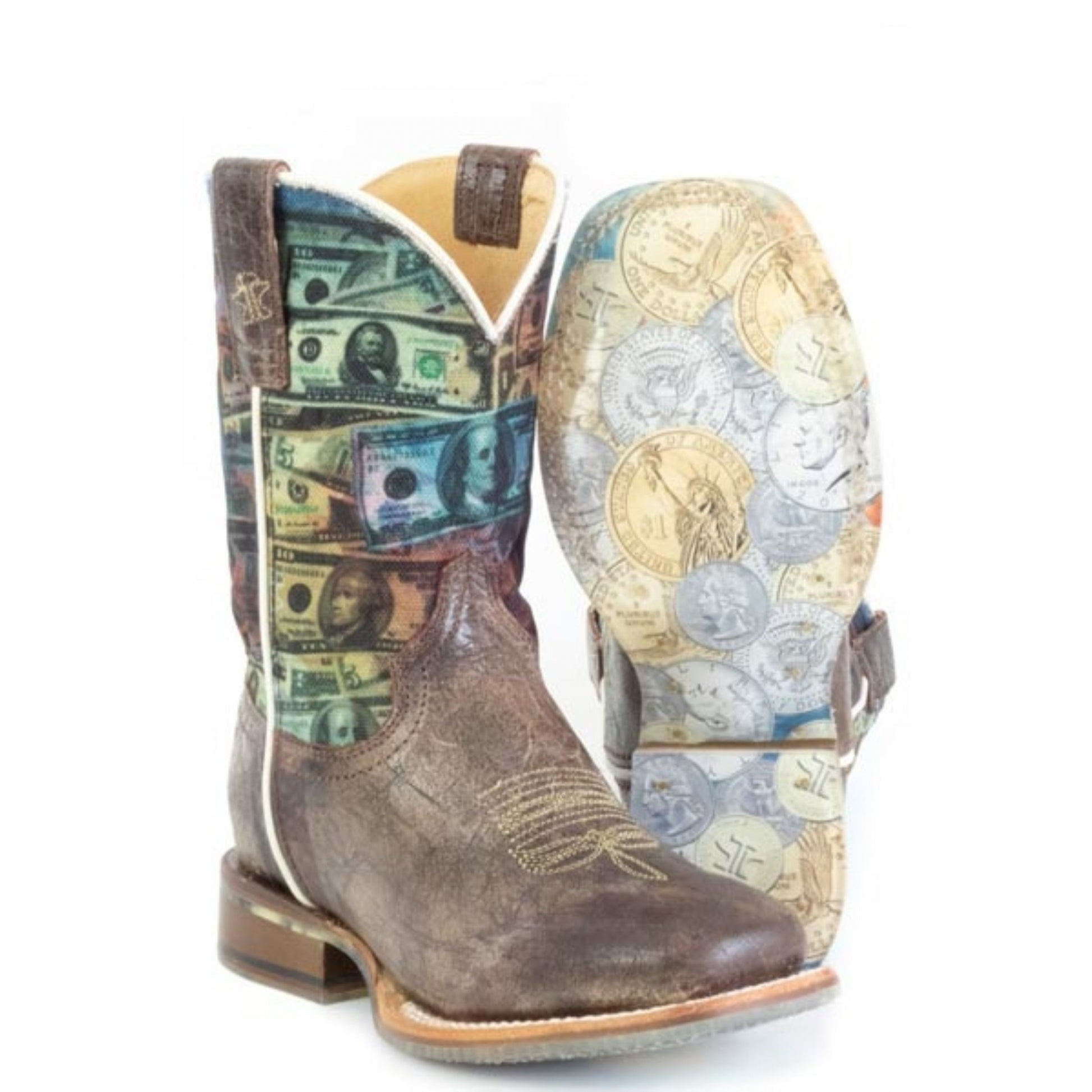 Tin Haul Little Kids Make It Rain Square Toe Boots