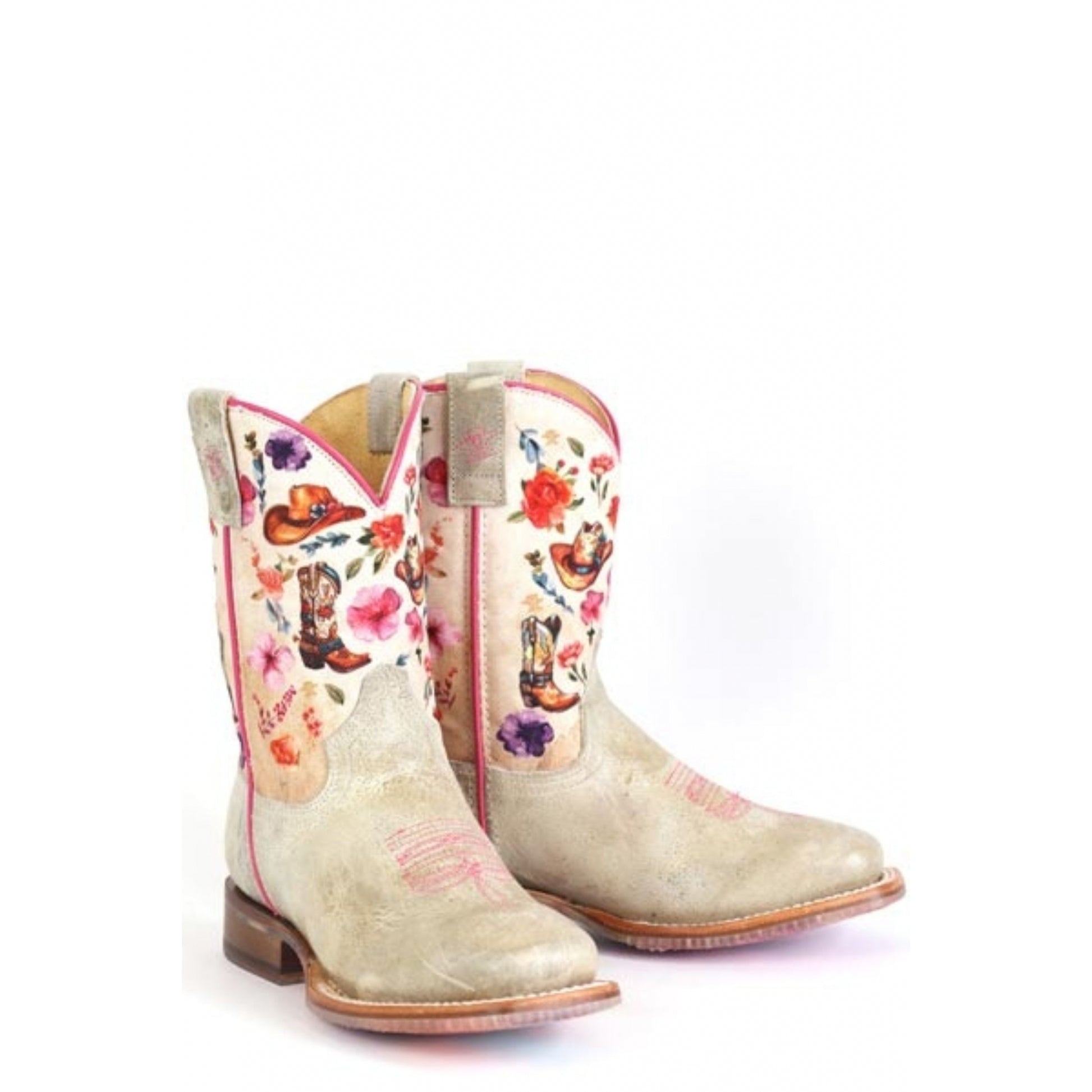 Tin Haul Little Kids Lets Go Cowgirl Square Toe Boots