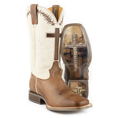 Tin Haul Mens Show Of Faith Square Toe Boots