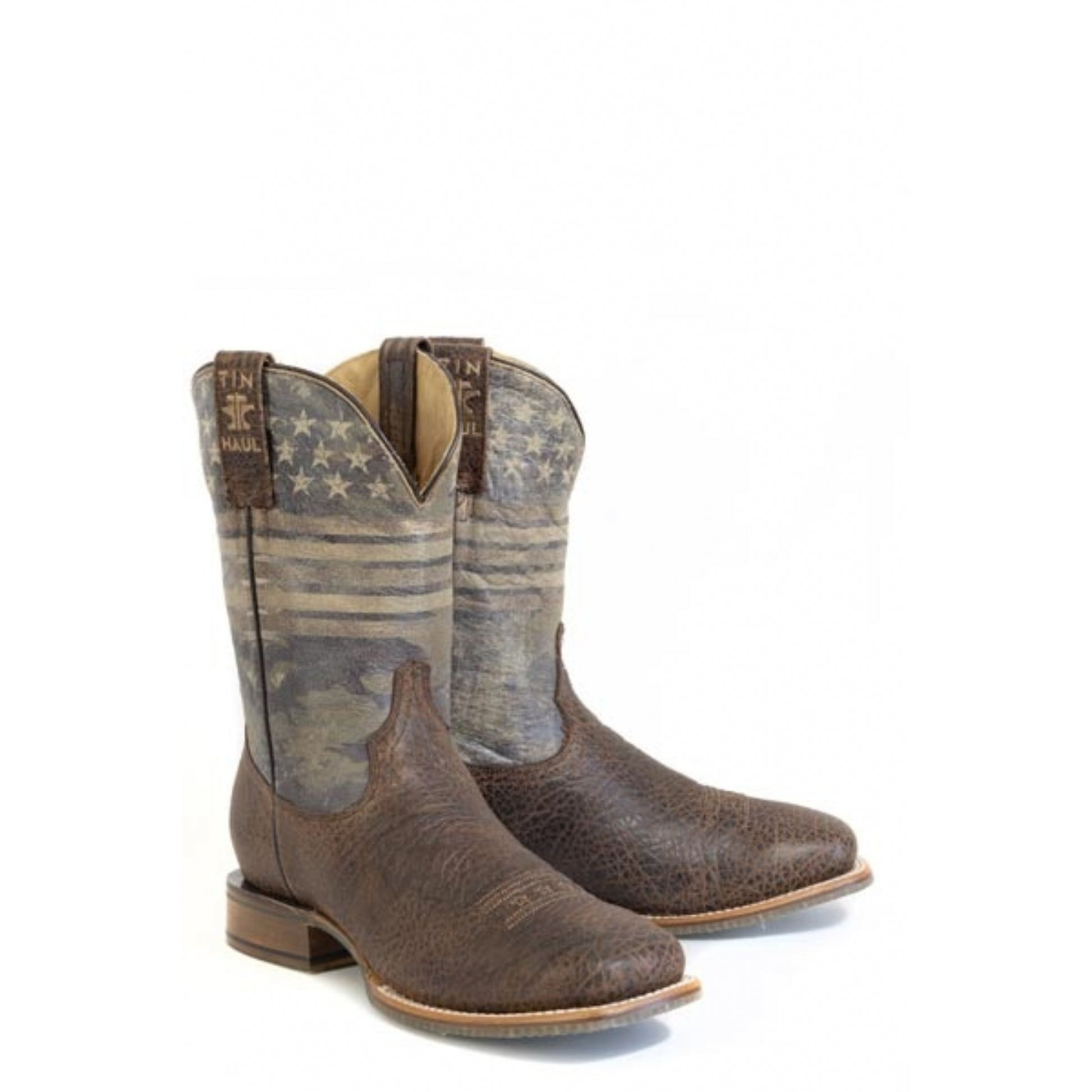 Tin Haul Mens Flag Of The Proud Square Toe Boots