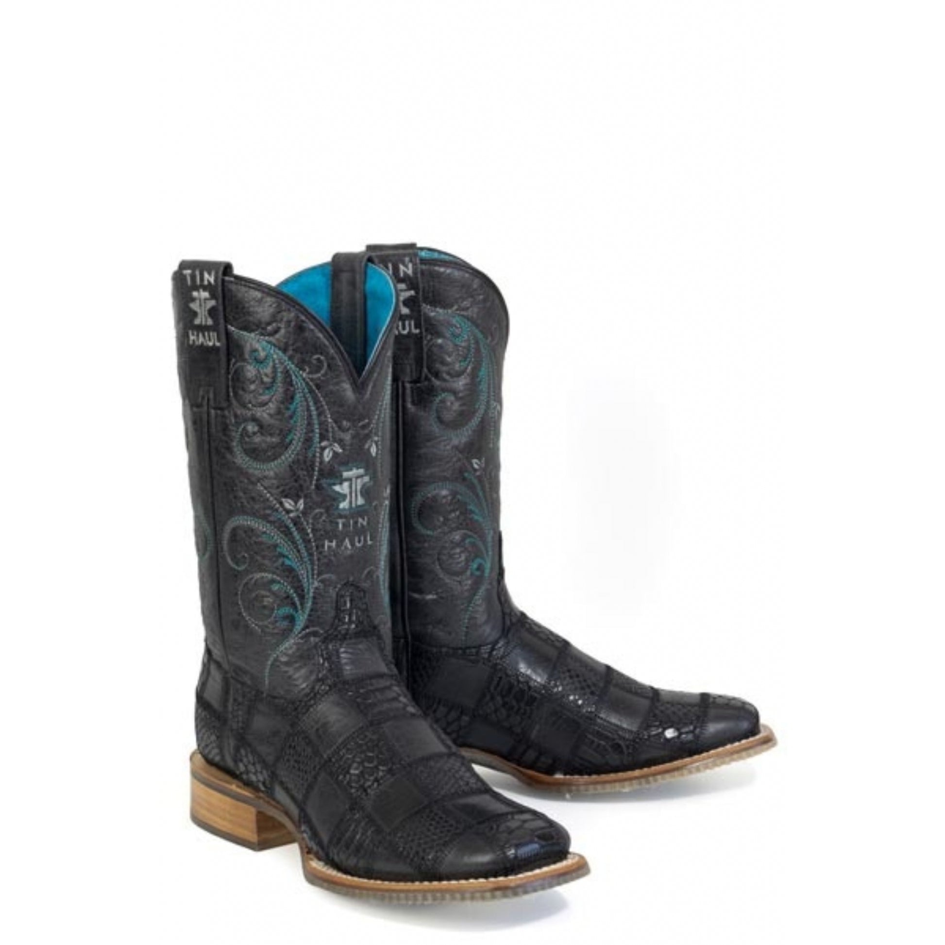 Tin Haul Ladies CheckerD Square Toe Boots