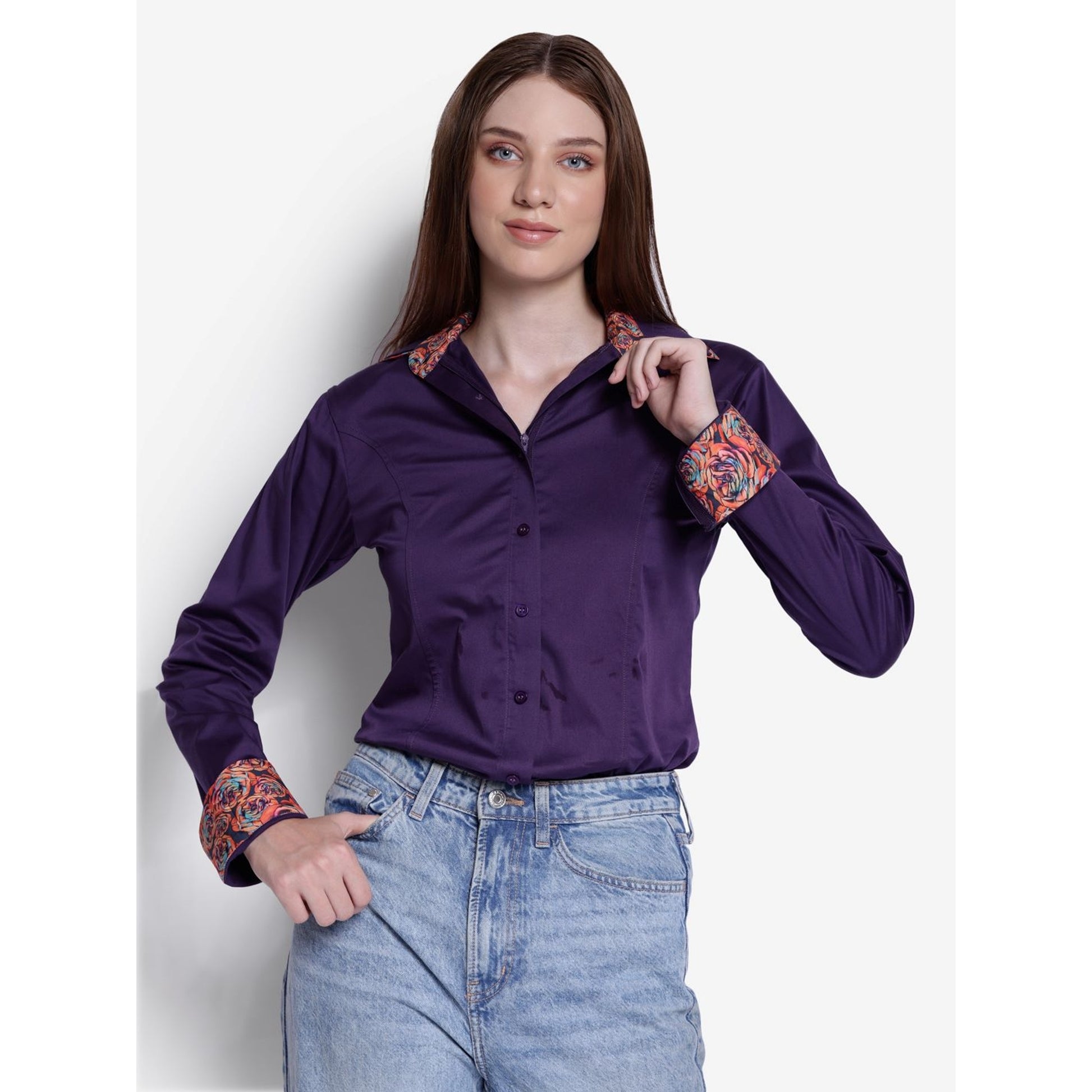 TuffRider Ladies ADEY Double Collar Shirt– HorseLoverZ