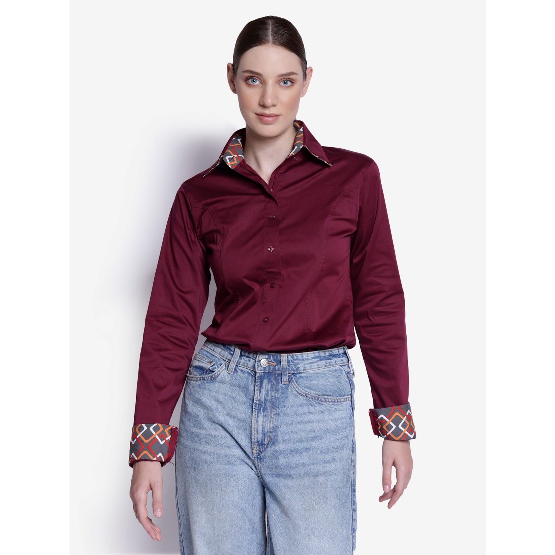 TuffRider Ladies ADEY Double Collar Shirt– HorseLoverZ