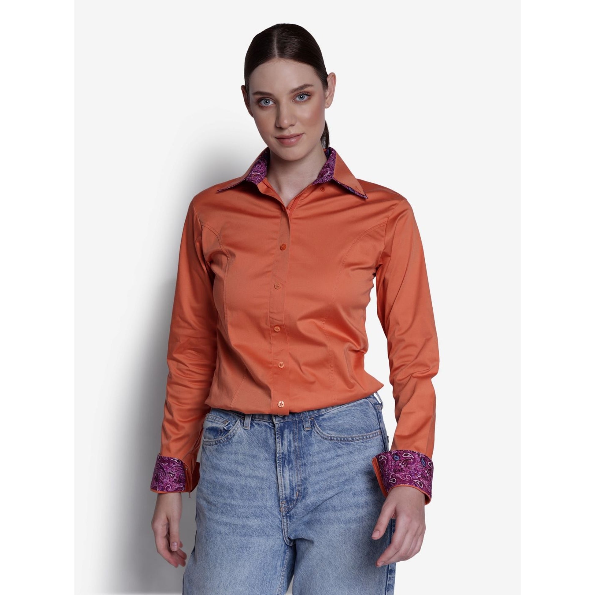 TuffRider Ladies ADEY Double Collar Shirt– HorseLoverZ