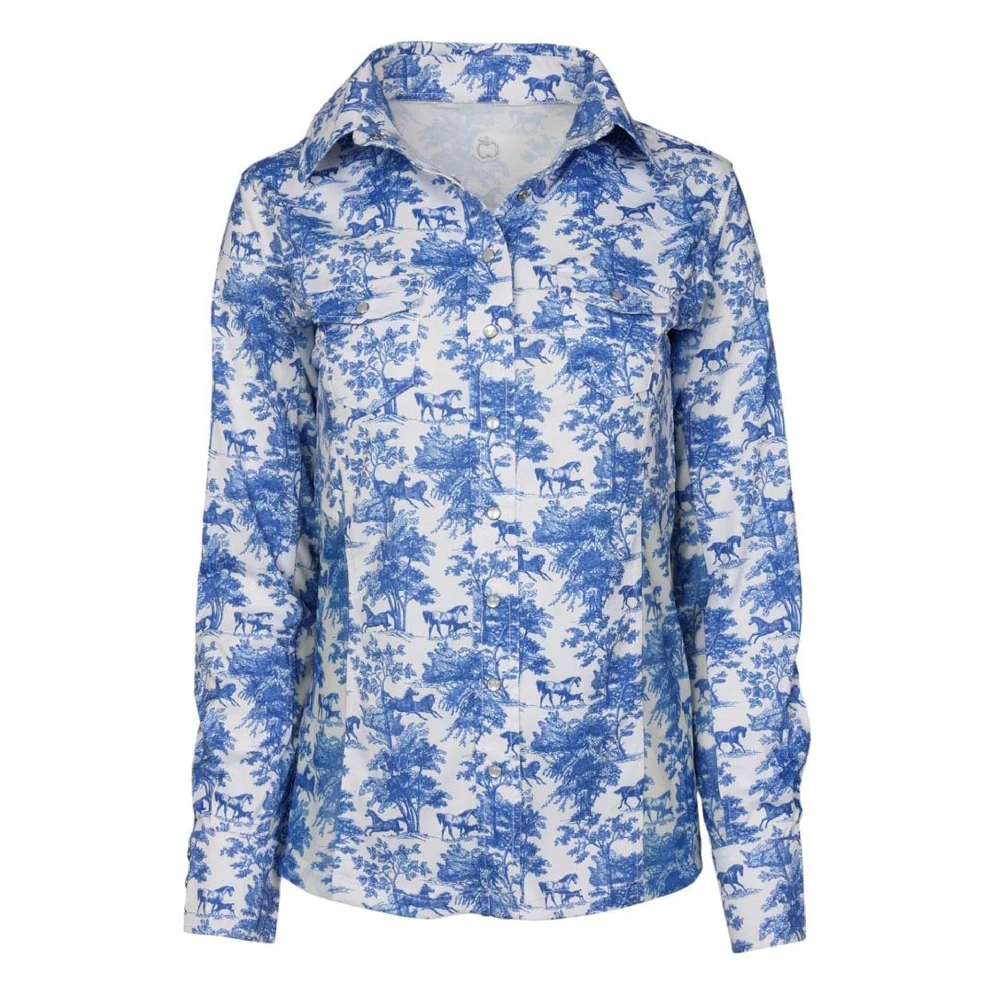 Dapplebay Ladies Equestrian Toile Button Western Shirt