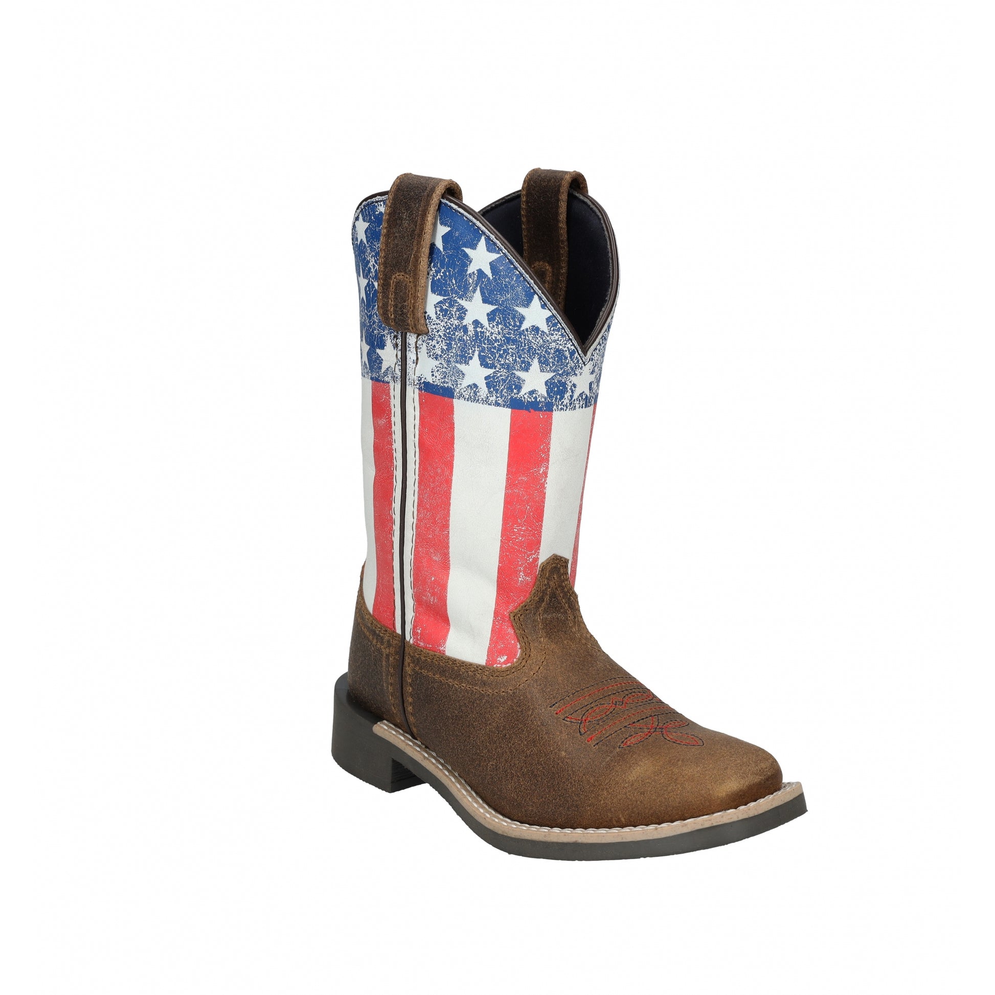 Smoky Mountain Childs Old Glory Square Toe Leather Boots