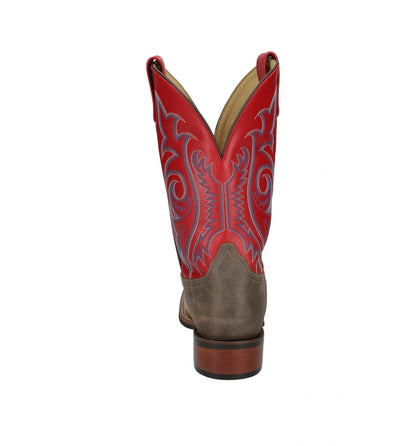 Smoky Mountain Mens Barrett Square Toe Leather Boots