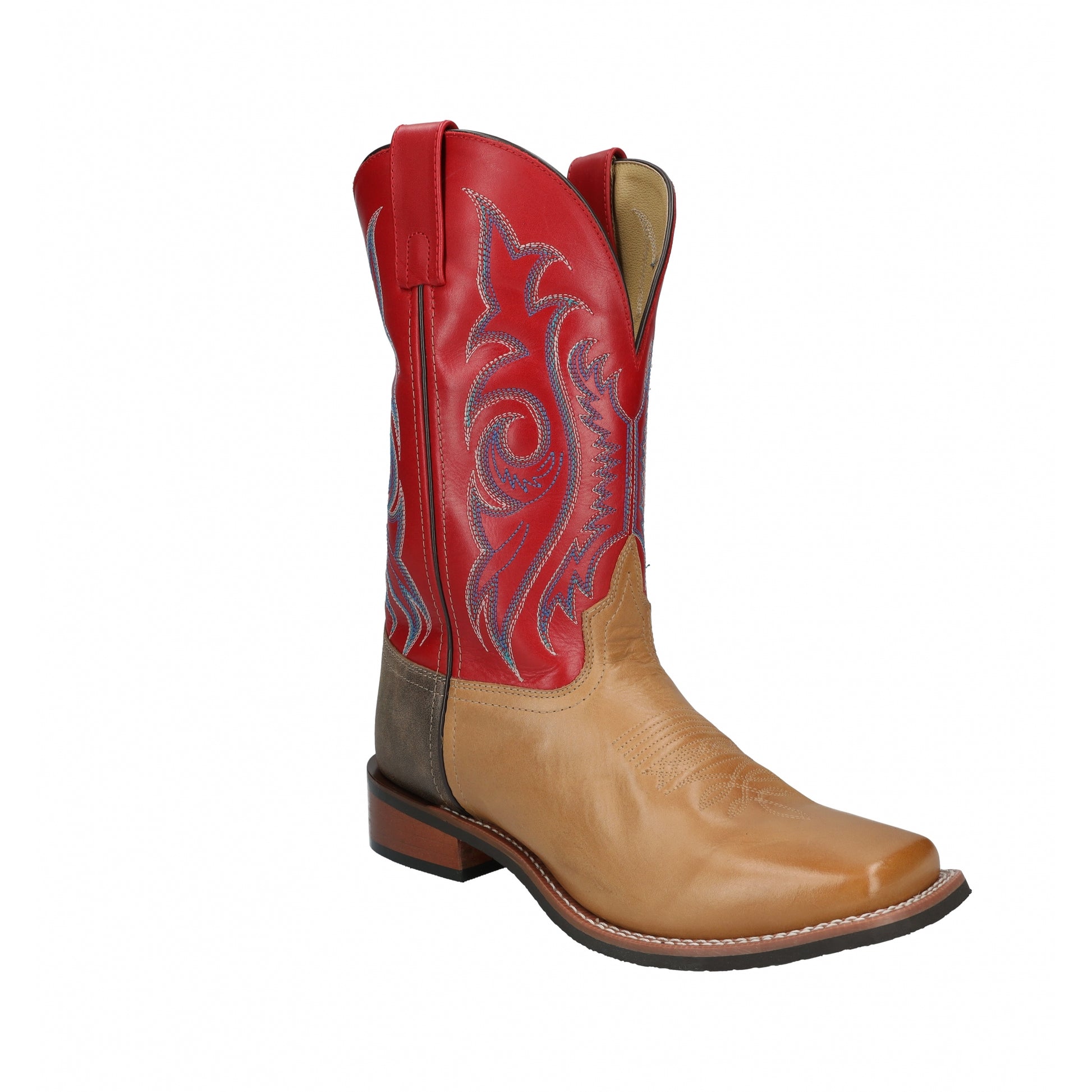 Smoky Mountain Mens Barrett Square Toe Leather Boots