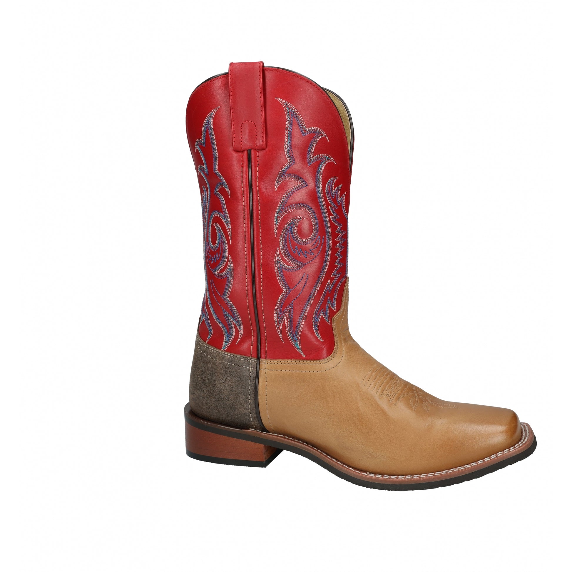 Smoky Mountain Mens Barrett Square Toe Leather Boots