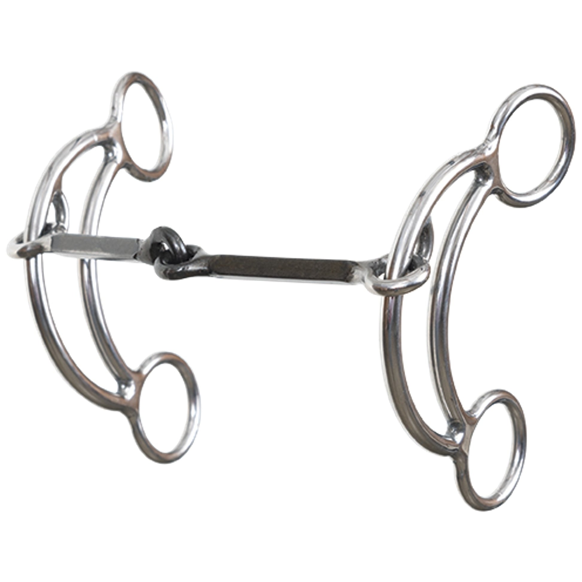 Reinsman Stage B Stoney Two-Piece Square Smooth Crescent Moon Bit
