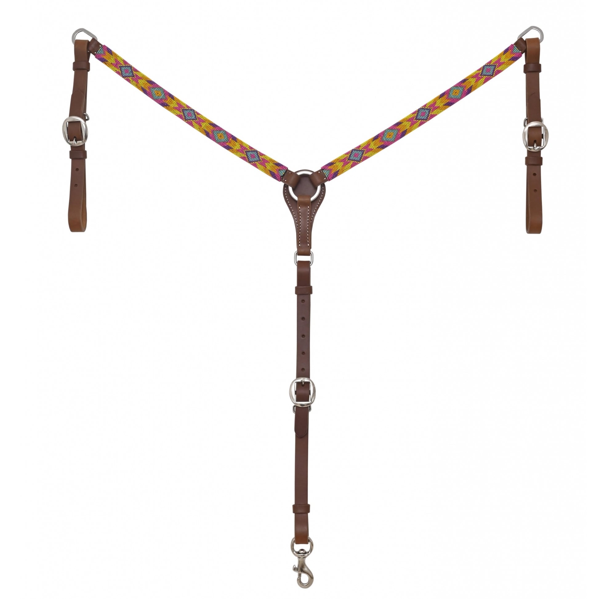 Circle Y Infinity Bubblegum 5/8" Breast Collar