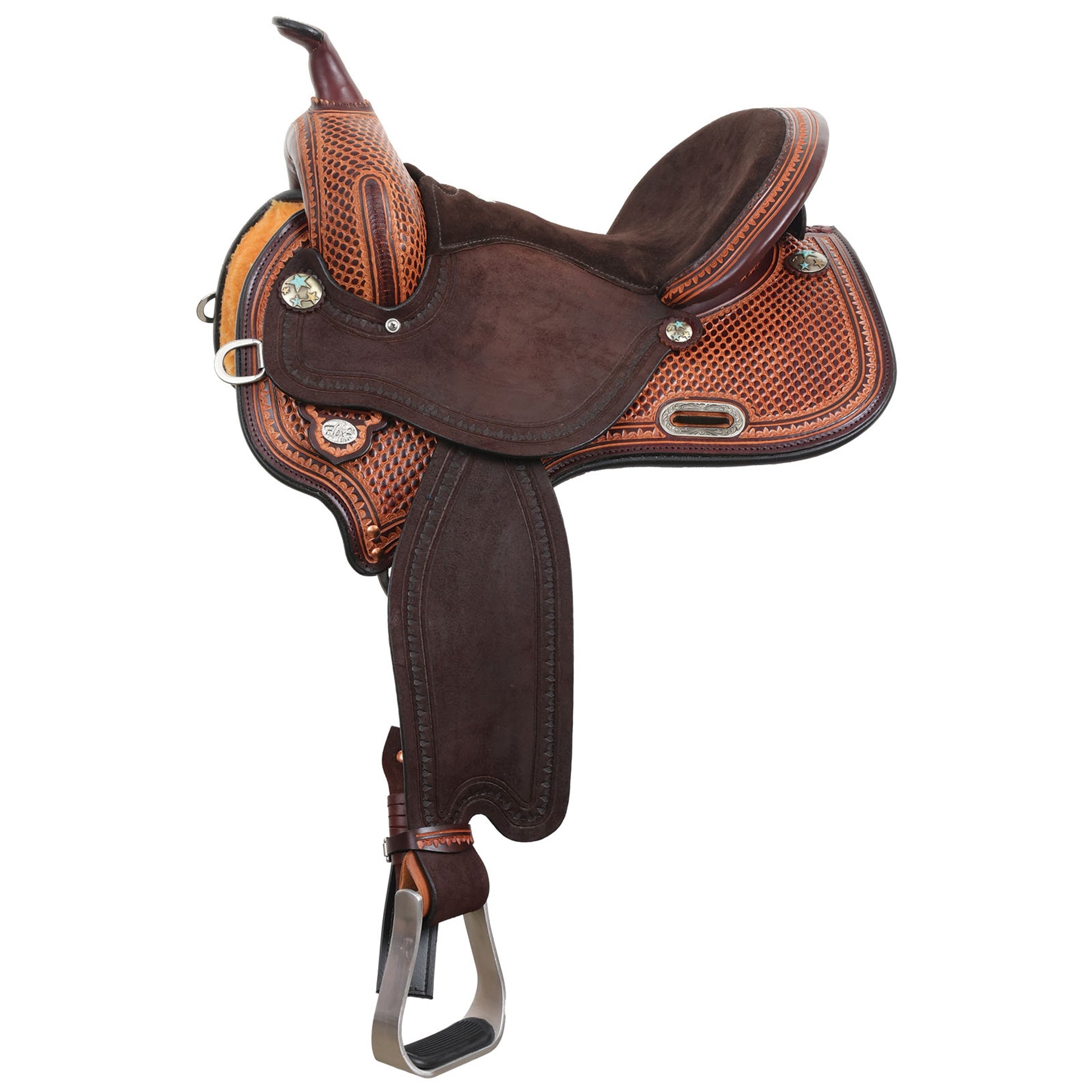 Circle Y KK Big Star Flex2 1/2 Combo Barrel Saddle