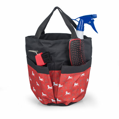 State Line Tack Nylon Stable Tote with Mesh Bottom