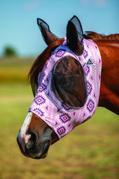 Professionals Choice Comfort Fit Lycra Fly Mask - Prints