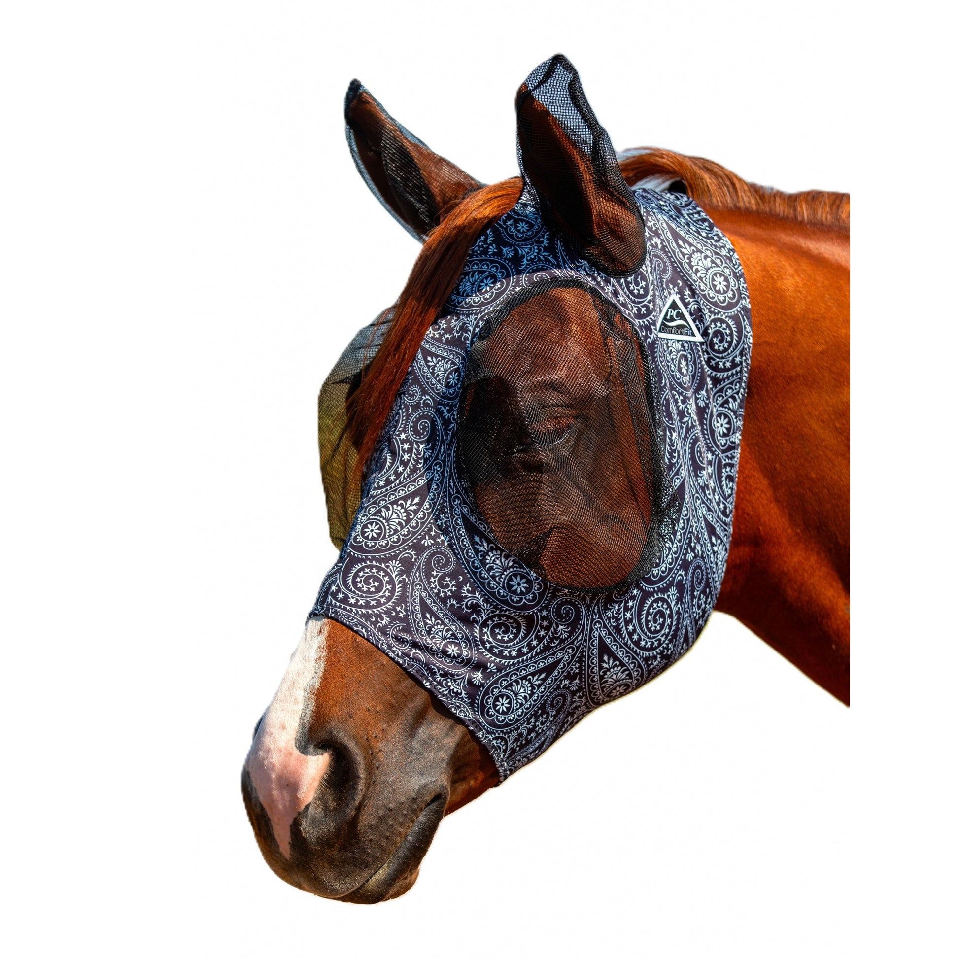 Prof Choice Comfort Fit Lycra Fly Mask - Prints