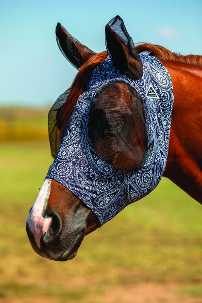 Professionals Choice Comfort Fit Lycra Fly Mask - Prints