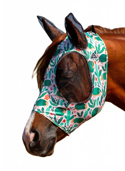 Prof Choice Comfort Fit Lycra Fly Mask - Prints