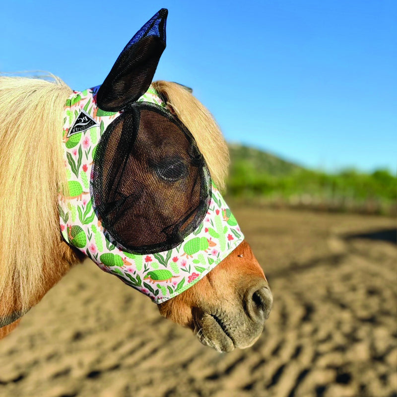 Professionals Choice Comfort Fit Lycra Fly Mask - Prints
