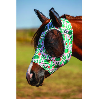 Professionals Choice Comfort Fit Lycra Fly Mask - Prints