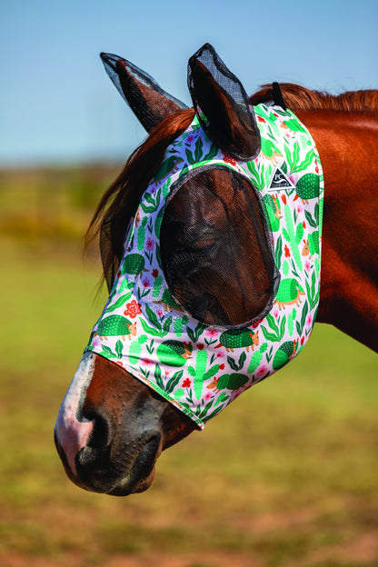 Professionals Choice Comfort Fit Lycra Fly Mask - Prints