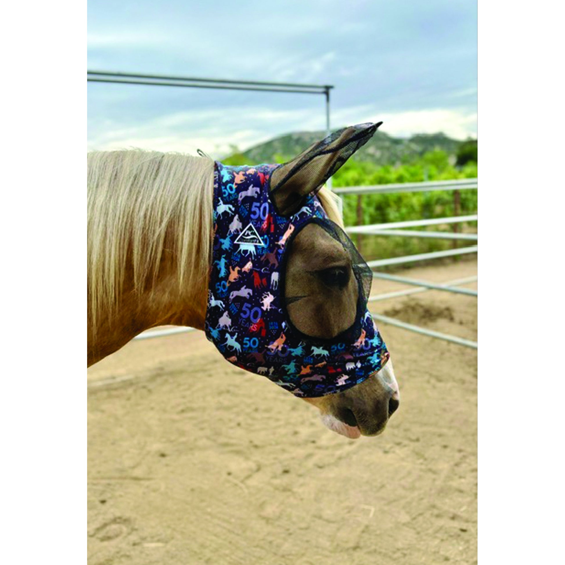 Professionals Choice Comfort Fit Lycra Fly Mask - Prints
