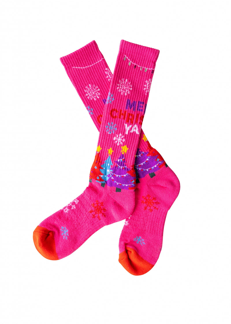 Lucky Chuck Merry Christmas Ya'll Socks