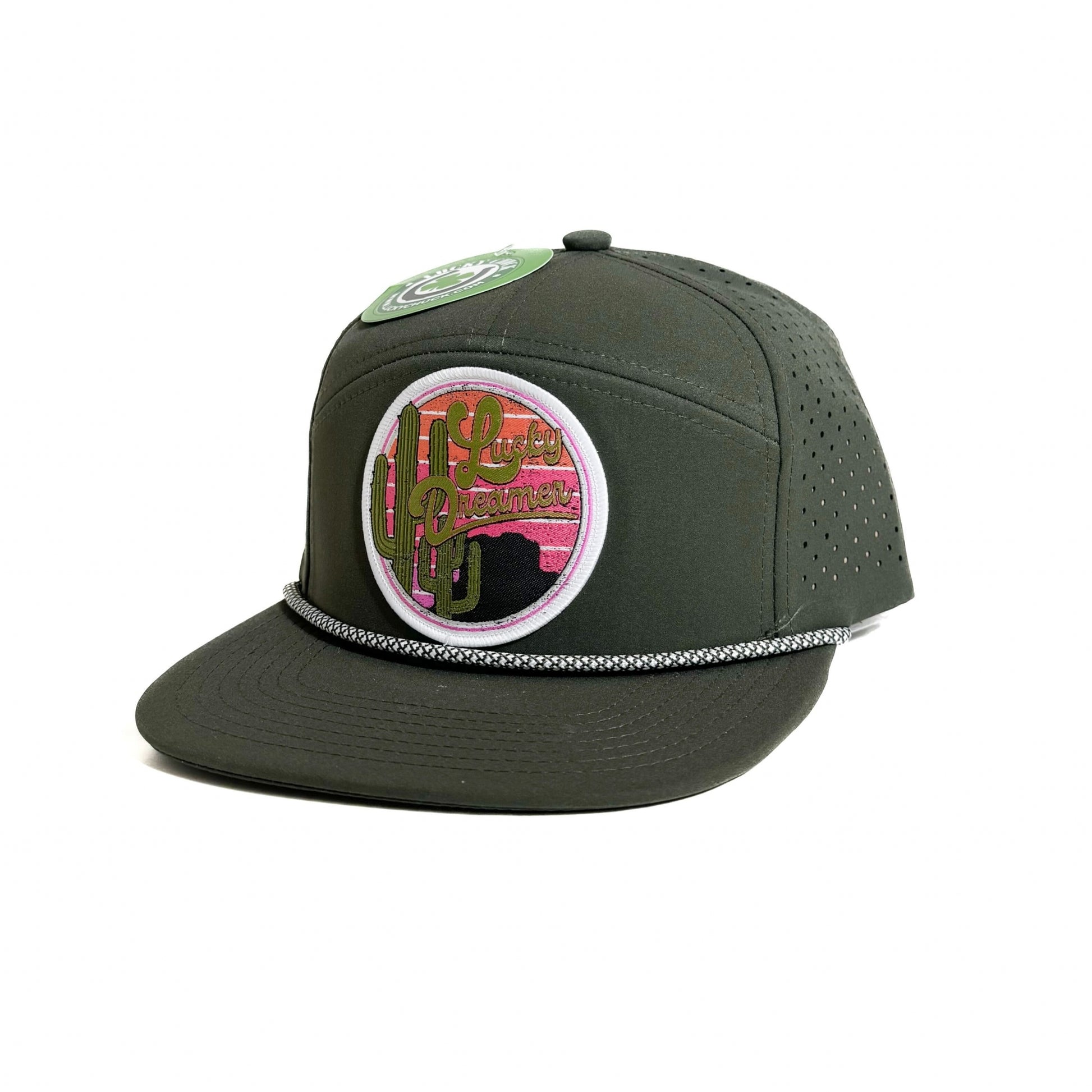 Lucky Chuck Lucky Dreamer Round Patch 7 Panel Hat with Rope