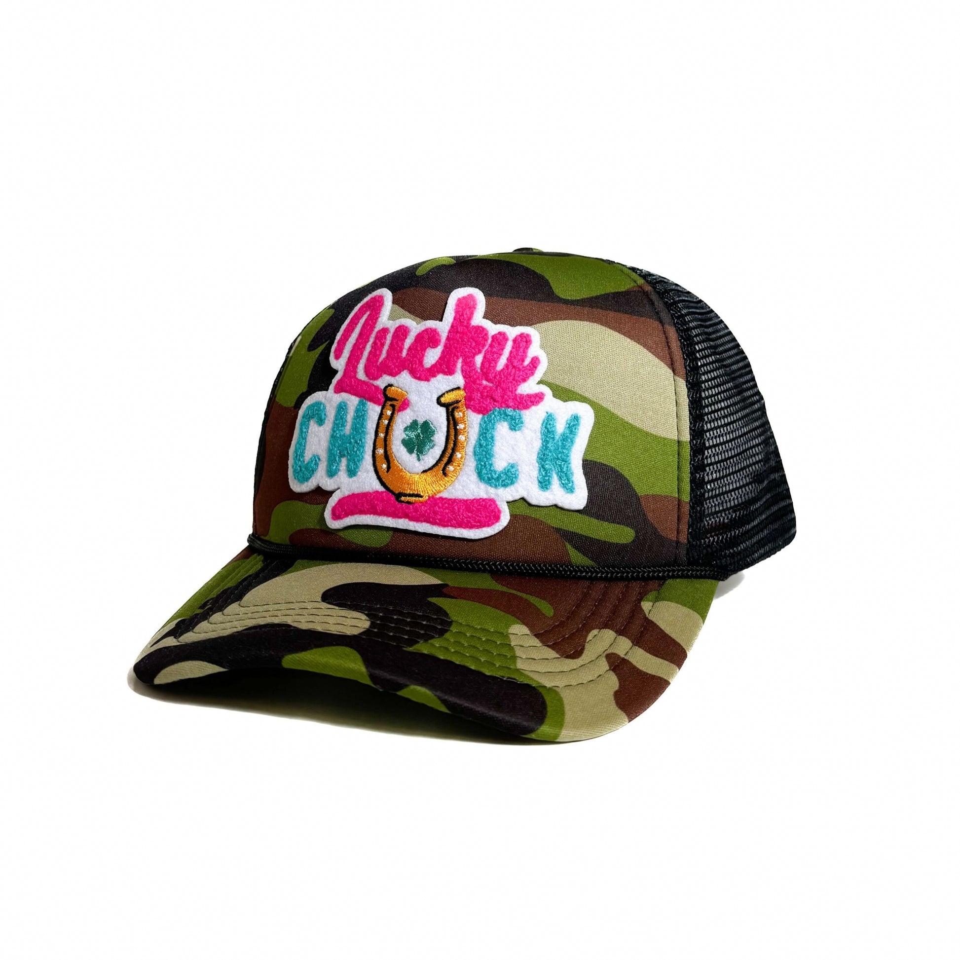 Lucky Chuck Big Logo Patch Foamie Trucker hat