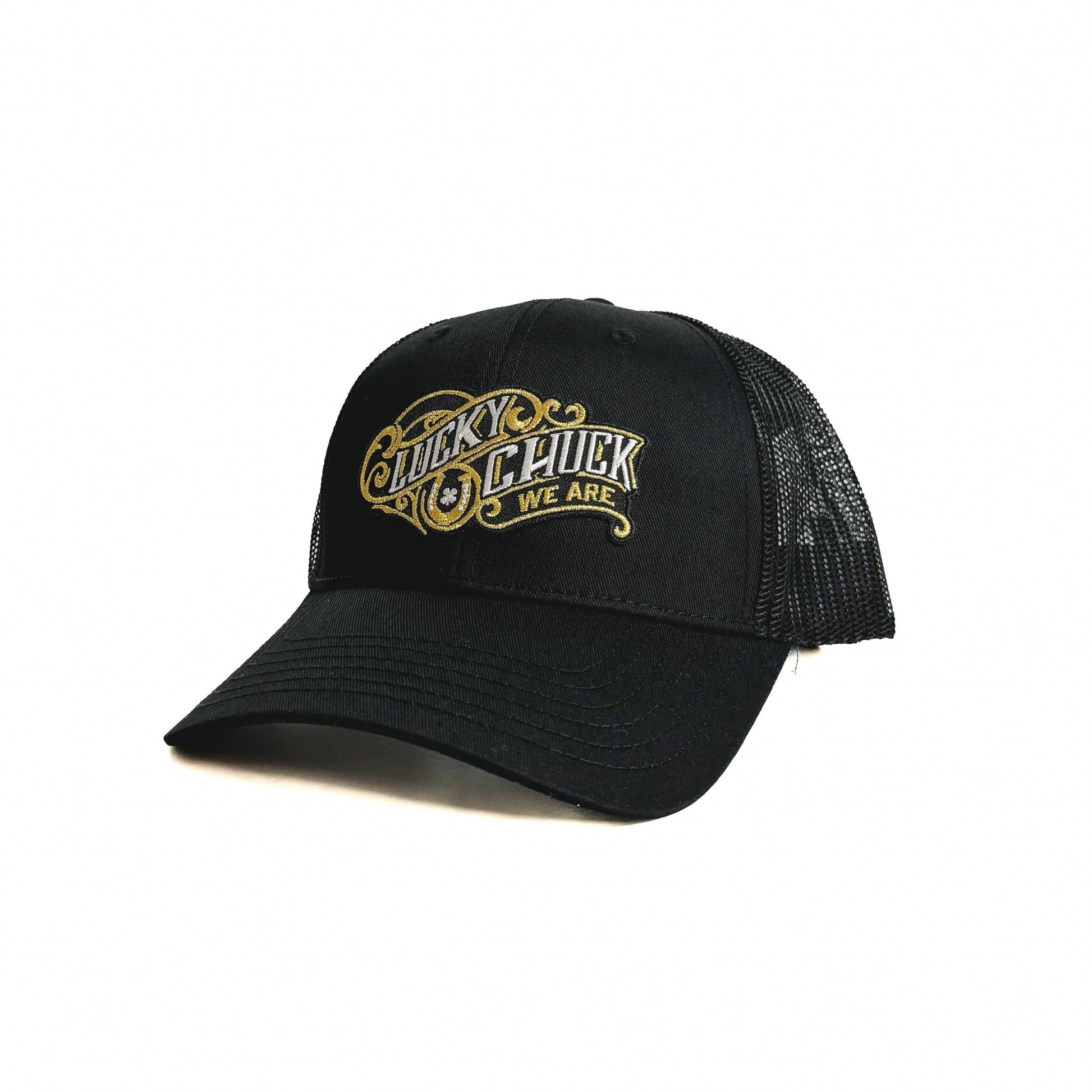 Lucky Chuck Golden Scroll Patch Hydro 6 Panel Performance Hat
