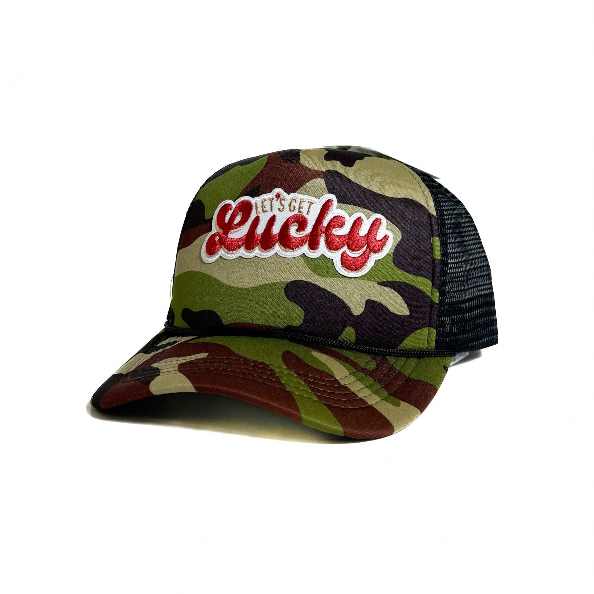 Lucky Chuck Let's Get Lucky Patch Foamie Trucker Hat