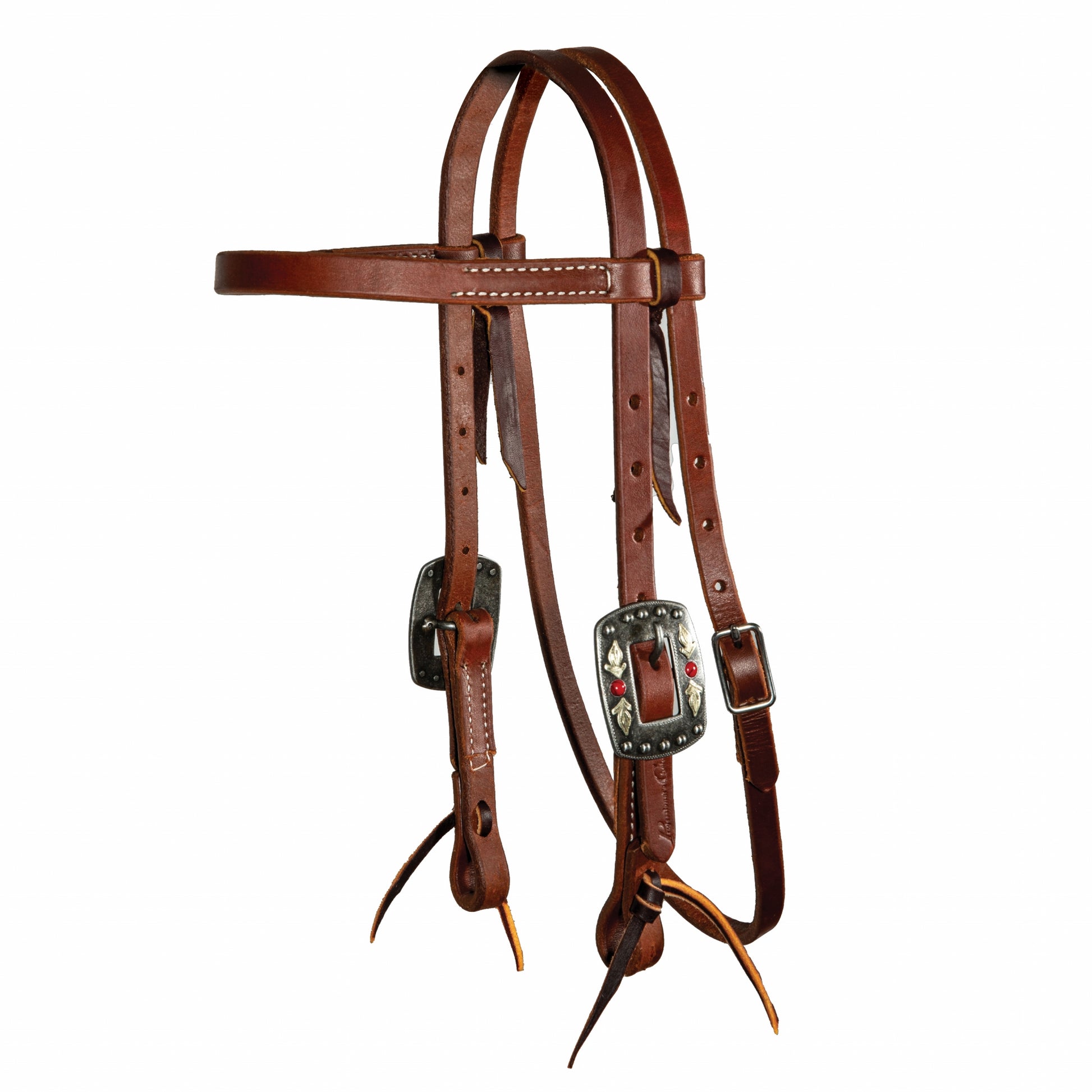 Professionals Choice Ranch 5/8" Browband Headstall with Feather Buckles