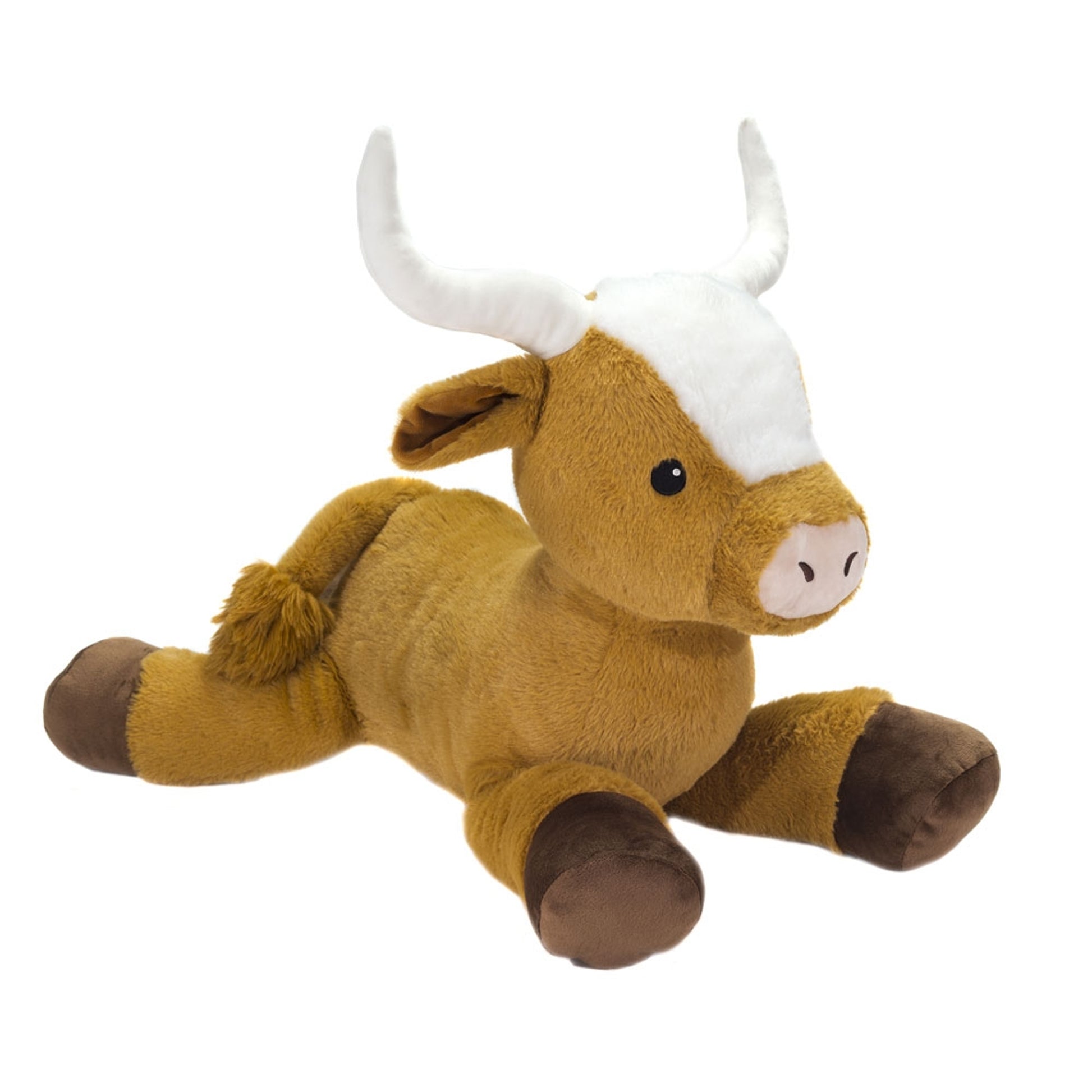 Jumbo Huggable Laydown Longhorn Cow